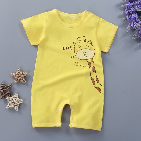 Baby one-piece romper cotton summer clothing baby clothes children's short-sleeved newborn one-piece romper children's clothing