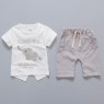 2023 new baby suit boys casual baby elephant summer short sleeve shorts for children