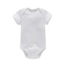 Baby plain romper newborn clothes 0-2 years old solid color jumpsuit male and female baby short climbing summer