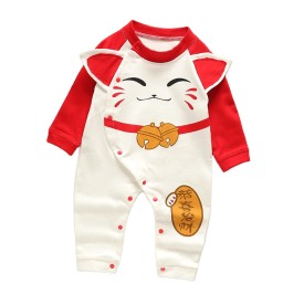 Best Selling Baby Rompers pure  Cotton Unisex Infant Boy Rompers Long Sleeves Baby Jumpsuits  Print