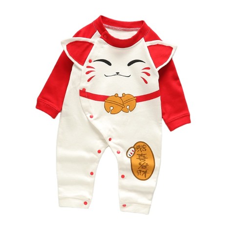 Best Selling Baby Rompers pure  Cotton Unisex Infant Boy Rompers Long Sleeves Baby Jumpsuits  Print