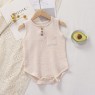 Baby onesie Summer thin cotton yarn sleeveless fart wrap pyjamas Baby triangle crawl harpy