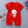 Baby one-piece romper cotton summer clothing baby clothes children's short-sleeved newborn one-piece romper children's clothing